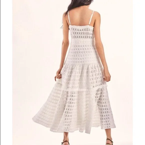 NWT Loveshackfancy Dua dress in antique white